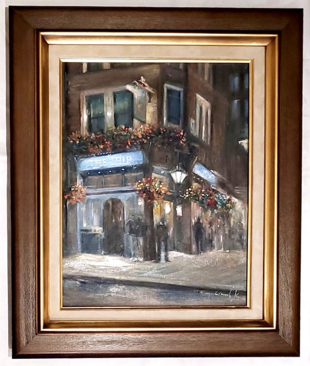 絵画 フィスカルス村 987 原画 アート 風景画 絵画 Fiskars 25.7×18.2 原画 アート 風景画 - メルカリ